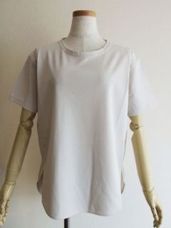 【SIWALY】 ハーフスリーブ オーバーTシャツ   (ベージュ)  521207