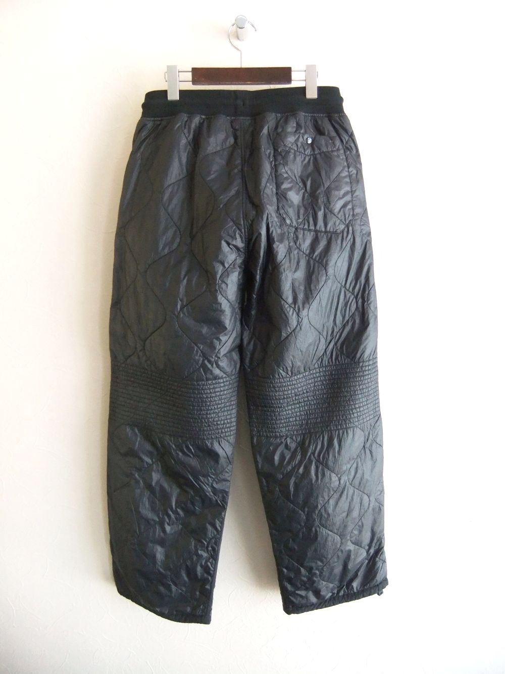 DIAGONAL RAISED FLEECE MIXED QUILTED SWEATPANTS キルティング イージーパンツ