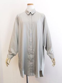 【SIWALY】 バック ギャザー ロング オーバーシャツ  520405