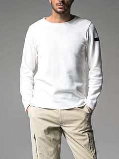 CUTOFF RAIL LONGSLEAVE  (ホワイト)   カットオフロングスリーブ