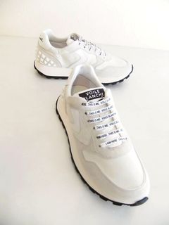 PARIS STUDS   (ホワイト)  レザー × スエード  スニーカー