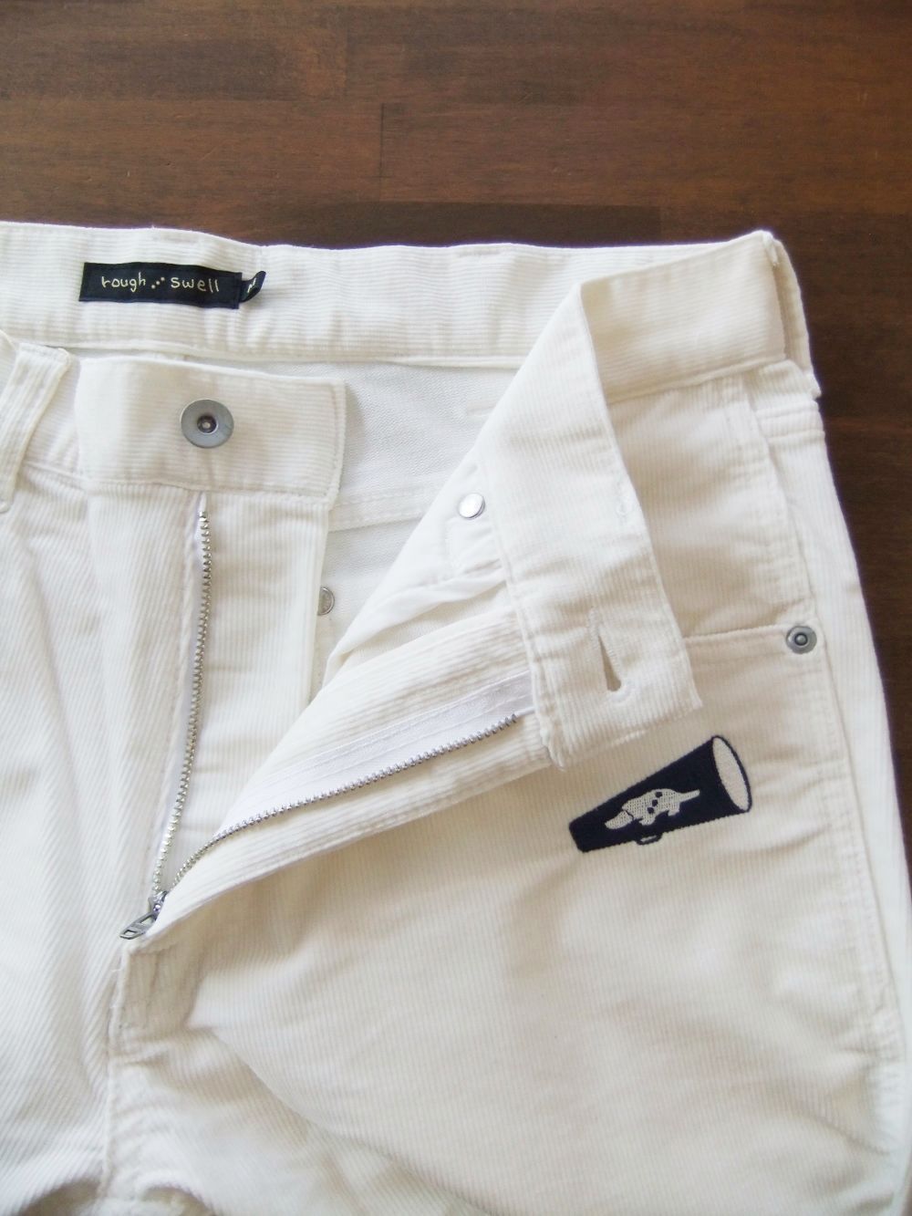COURTNEY PANTS  (ホワイト) コットンストレッチ コーデュロイ 5Pパンツ   RSM-24263