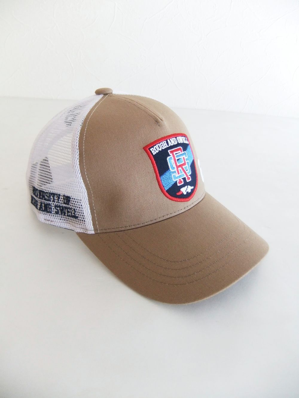 PREPPY MESH CAP  (ブラウン)   ロゴ入りキャップ    RSA-25006