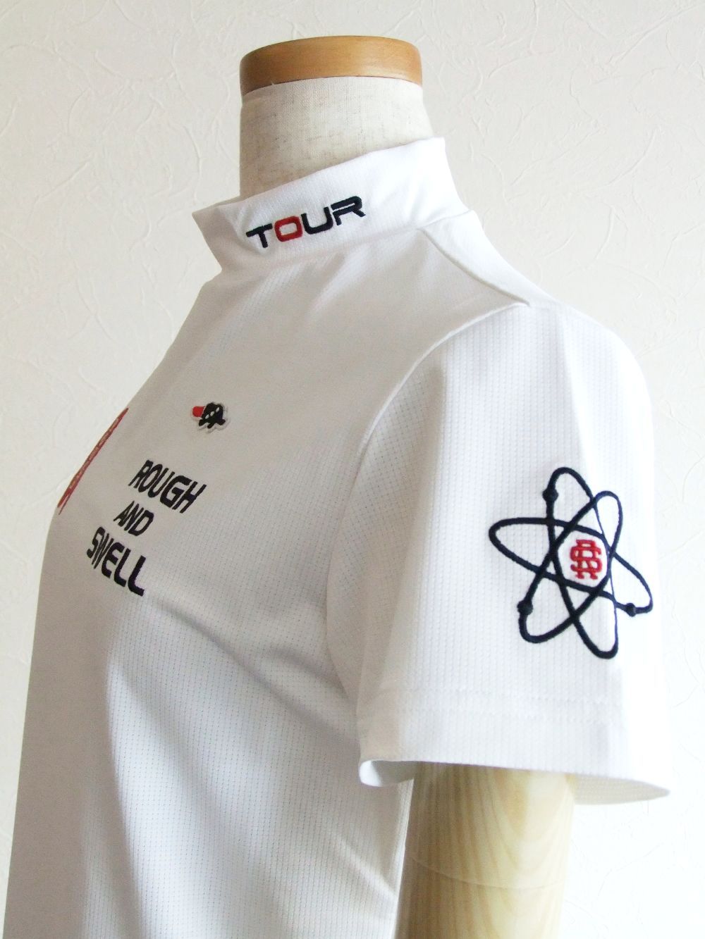 【LADIES】 GALAXY MOCK W.  (ホワイト) ロゴ モックネック   RSL-22012