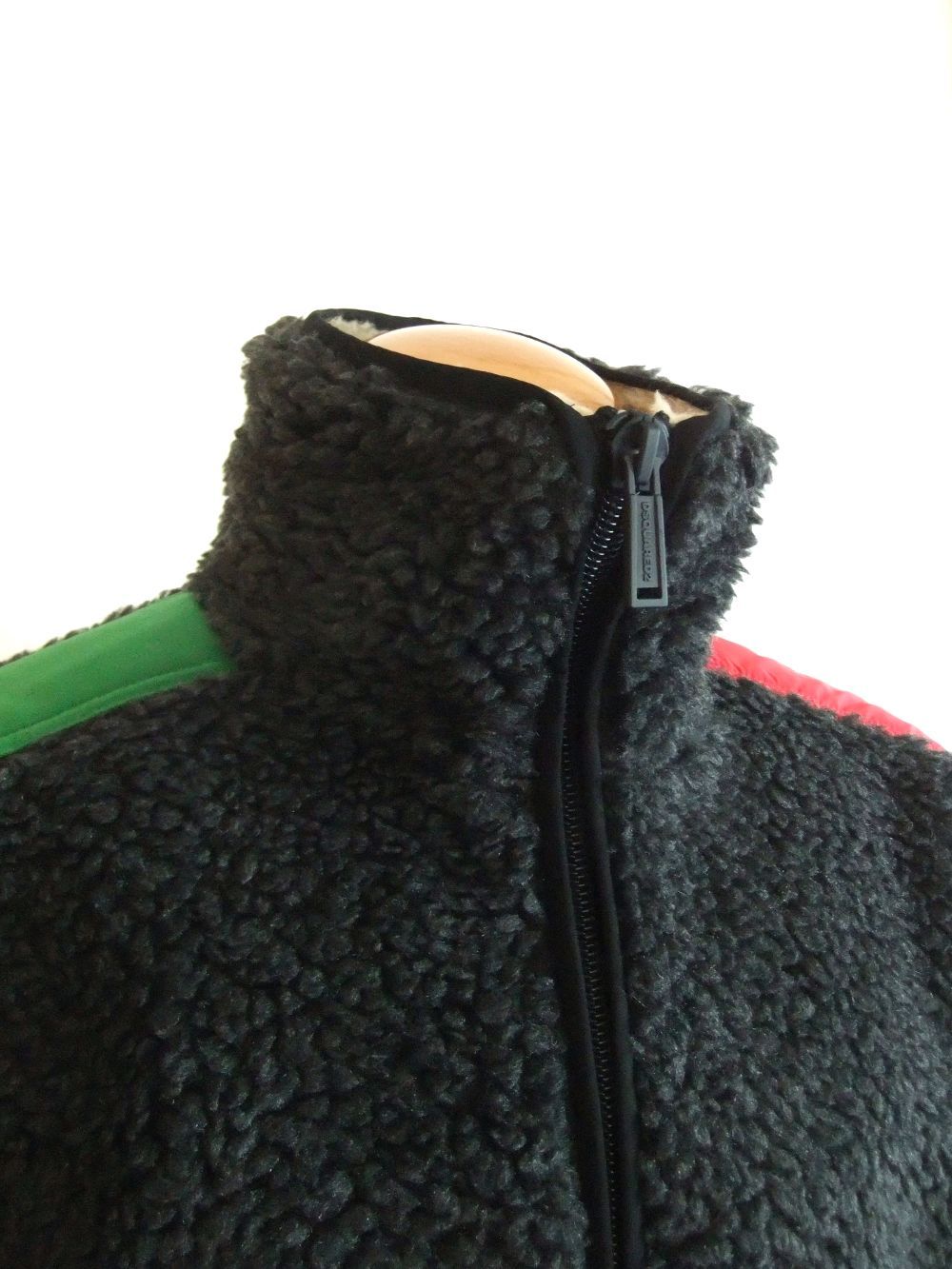 RAIN TEDDY PATCH JACKET   ボアフリース スタンドカラー   S71GU0541