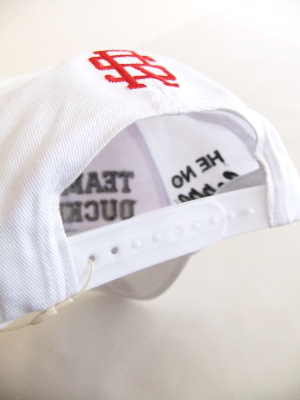 TEAM DUCKBILLS CAP  ( ホワイト )  ロゴ入りキャップ  RSA-23001