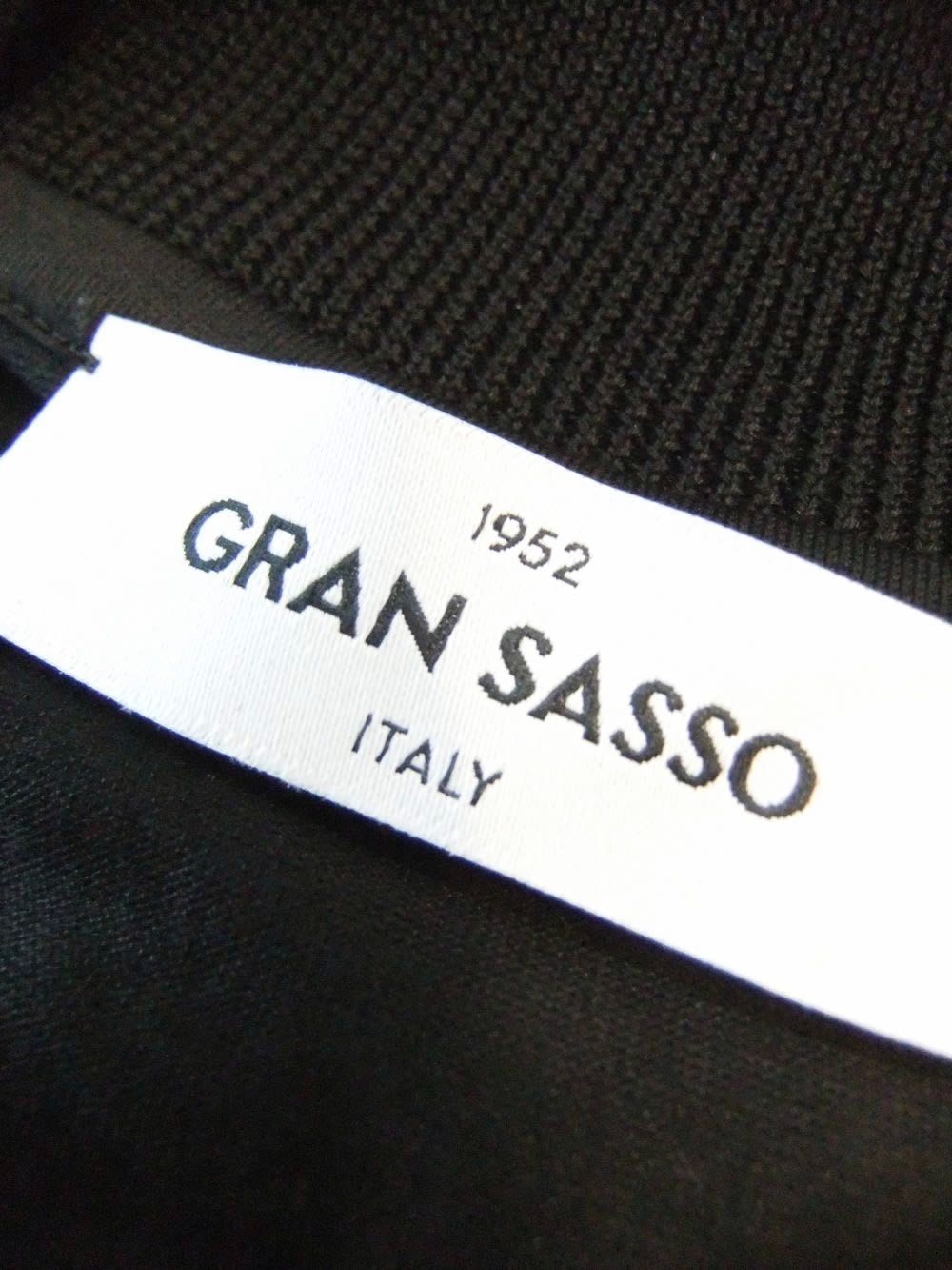 マーセライズ モックネック Tシャツ  (ブラック)