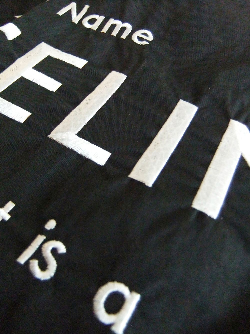 【MICALLE MICALLE Account】 HOMMAGE MY NAME CE TOTE BAG  (ブラック) オマージュ トートバッグ  MAD102GDE