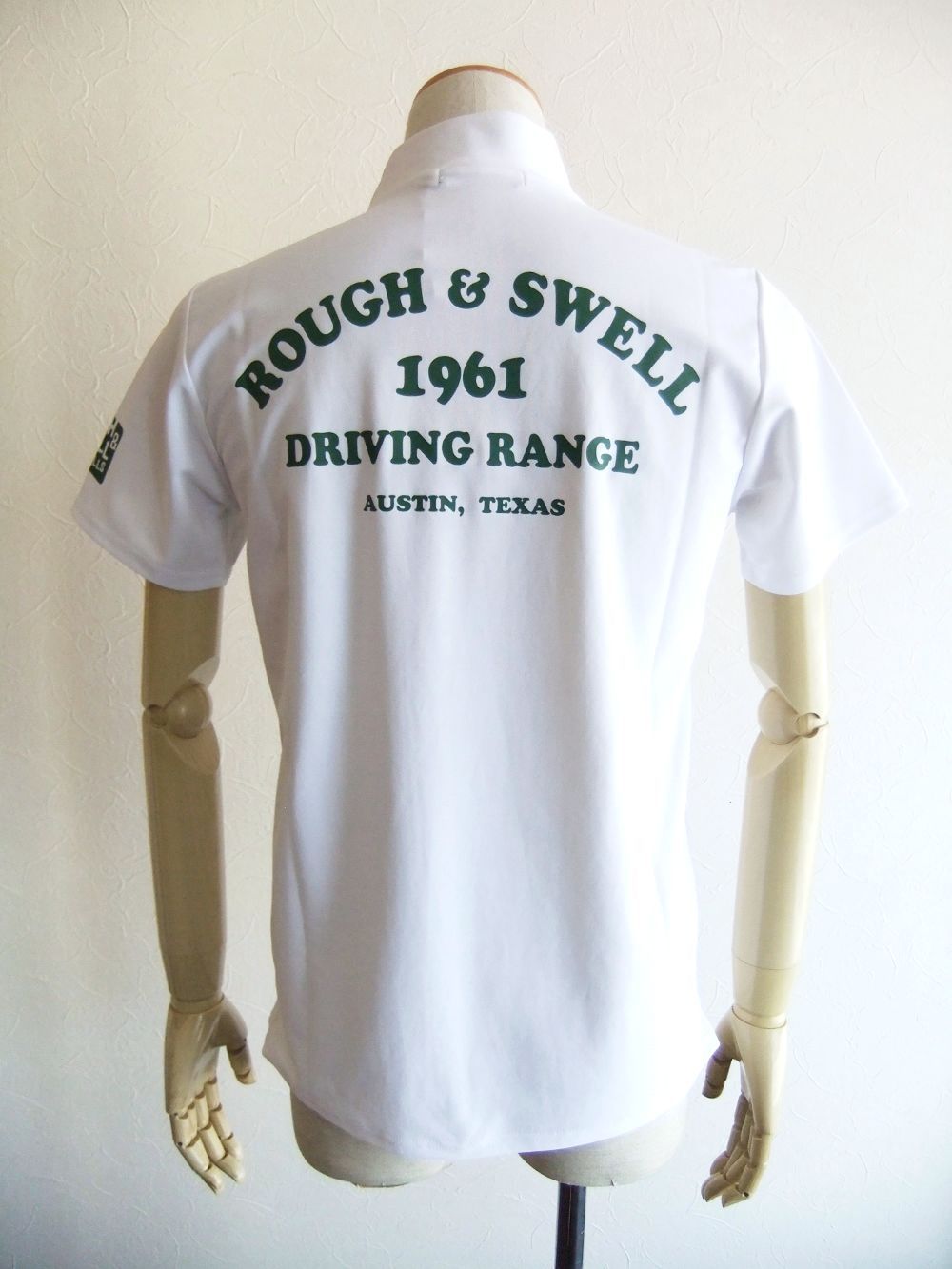 DRIVING RANGE MOCK   (ホワイト)   モックネック  半袖ポロシャツ RSM-23028