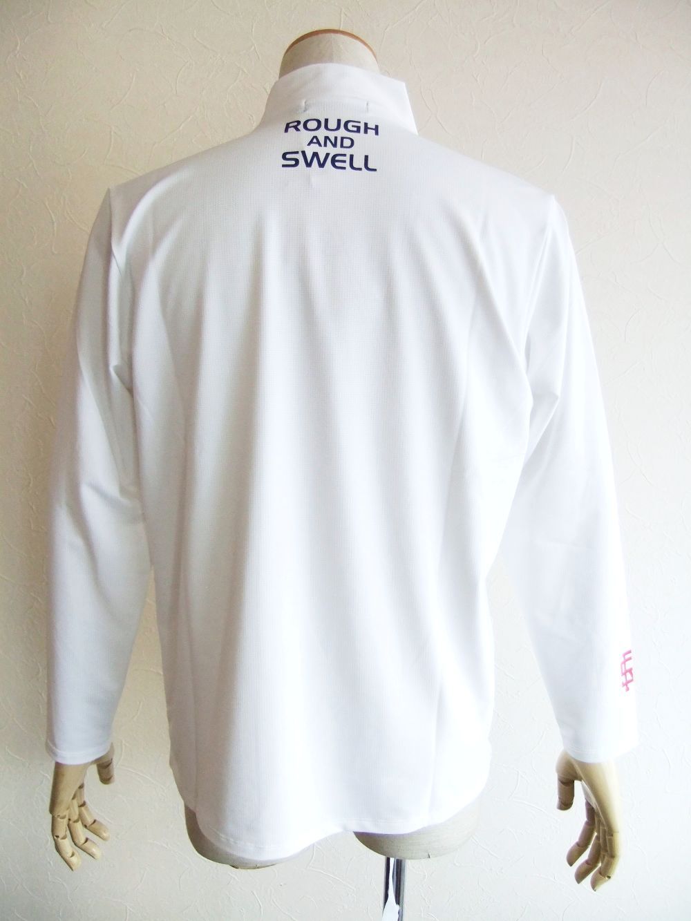 RS LOGO MOCK L.S  ( ホワイト )  モックネック 長袖ポロシャツ  RSM-21230