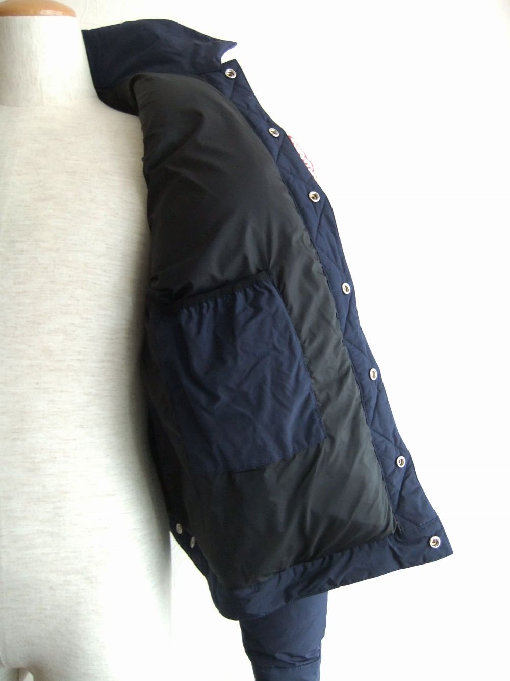 襟付き ダウンジャケット  LIGHTLY PADDED NYLON JACKET   S74AM1097