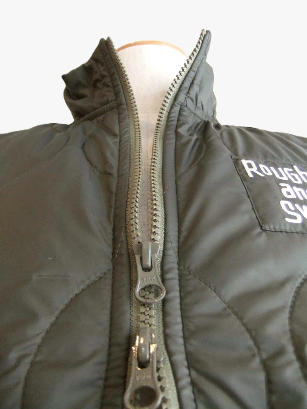 WAVY JACKEY S.S  (オリーブ)  中綿入り 半袖ブルゾン    RSM-26253