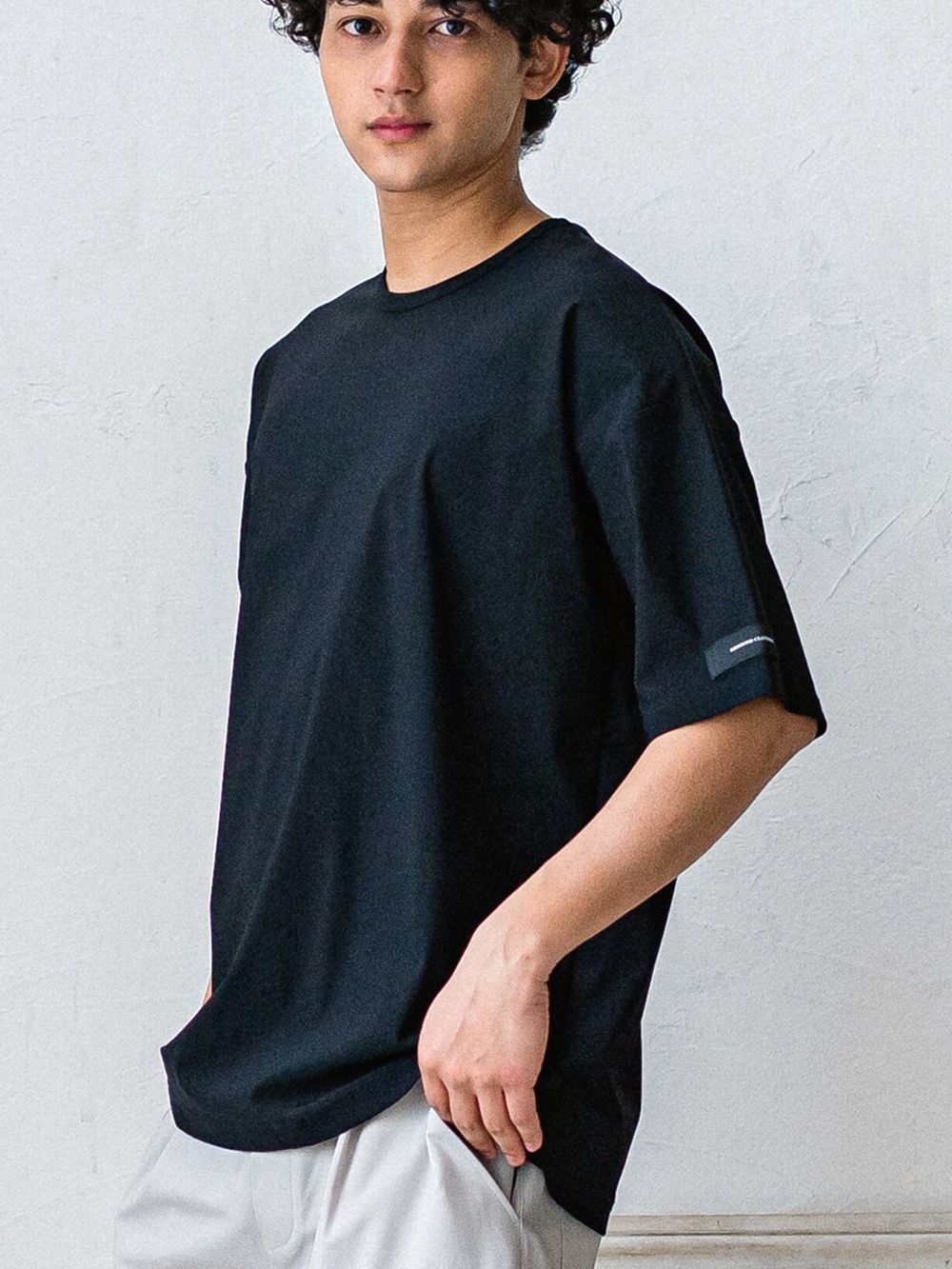 NYLON OVER T  (ブラック)   ナイロンオーバーTシャツ