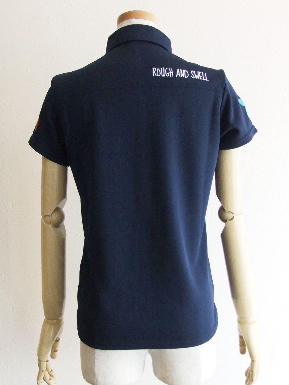 【LADIES】 PARADISE POLO W.  (ネイビー)   ロゴ半袖ポロ  RSL-21003