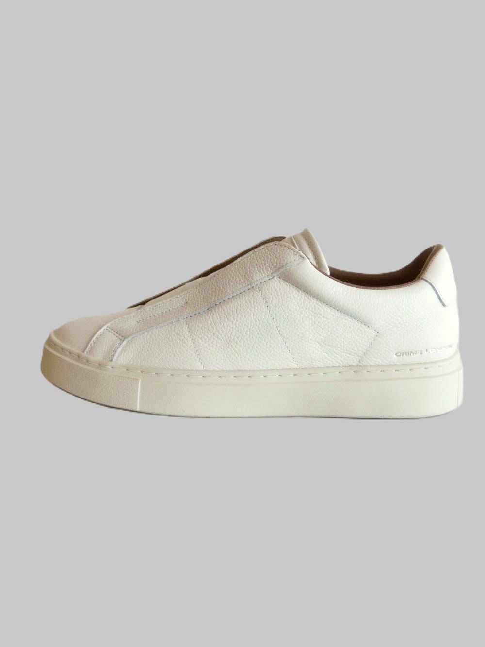 【MENS】 SUPERLIGHT SLIP ON (ホワイト)   レザースニーカー