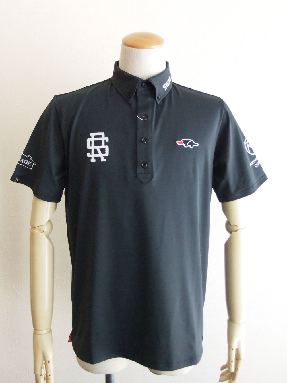 2022 TOUR POLO (ブラック)   半袖B.D.ポロ  RSM-22001