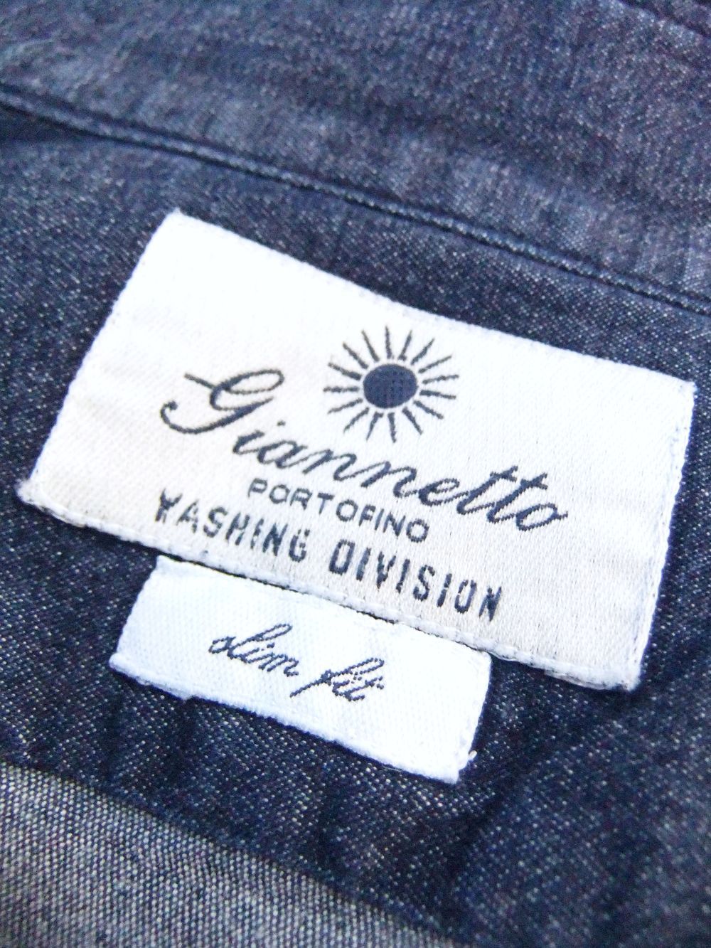 「WASHING DIVISION]  デニム シャツ 【SLIM FIT】   346600L84