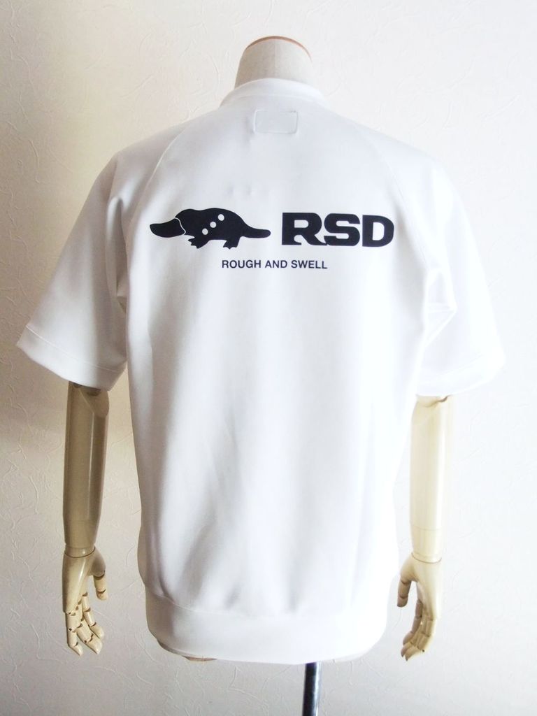 rough  swell - RSD SWEAT S.S. (ホワイト) 半袖スウェット RSM-22050 | 4.444glad
