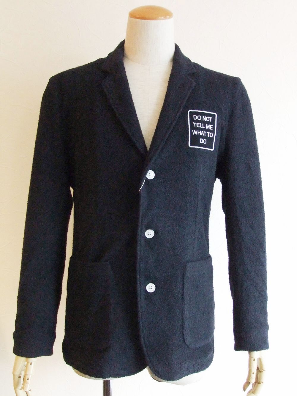 NAVY PATCH JACKET   パイル ジャケット ( ネイビー )
