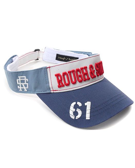 TRICOLOR VISOR (ネイビー) ロゴ入りサンバイザー  RSA-21002