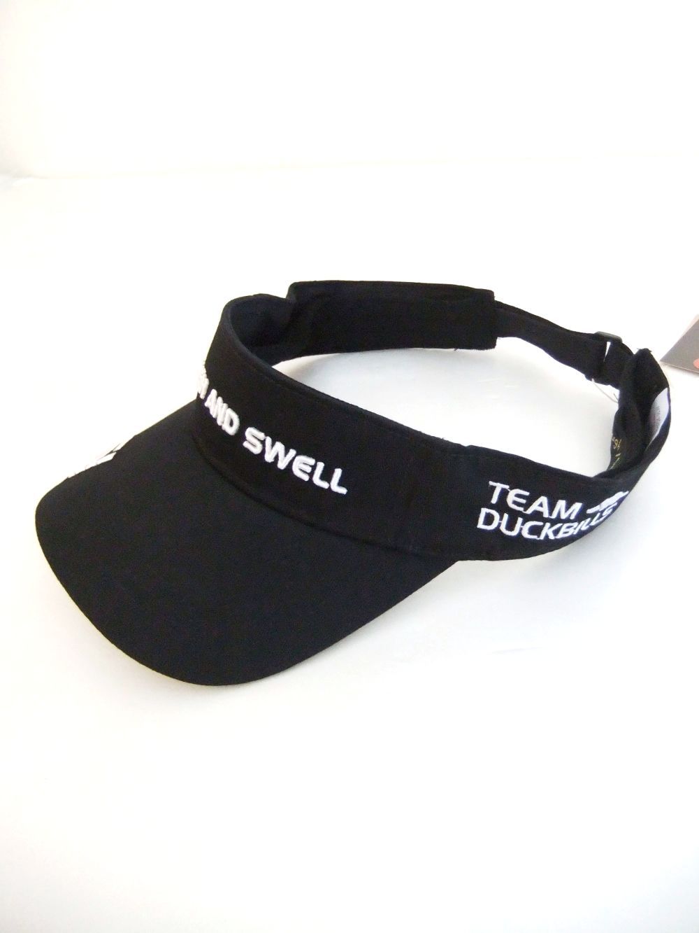 TEAM DUCKBILLS SUN VISOR (ブラック) ロゴ入り サンバイザー  RSA-23003