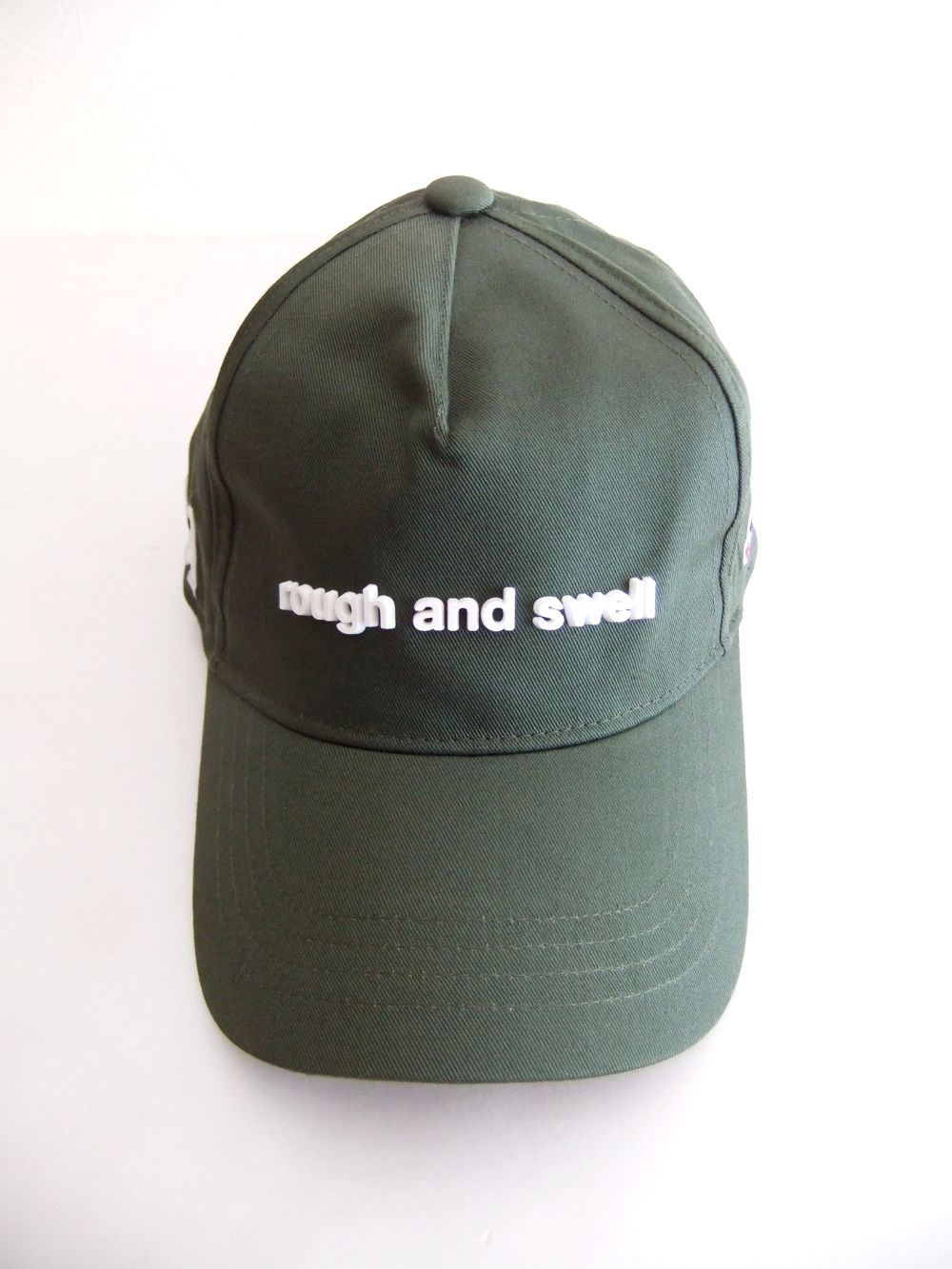 SIMPLE B.B. CAP  ( オリーブ )  ロゴ入りキャップ