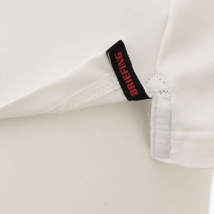 MENS BACK LOGO LINE HIGH NECK RELAXED FIT （ホワイト）  ロゴ モックネック