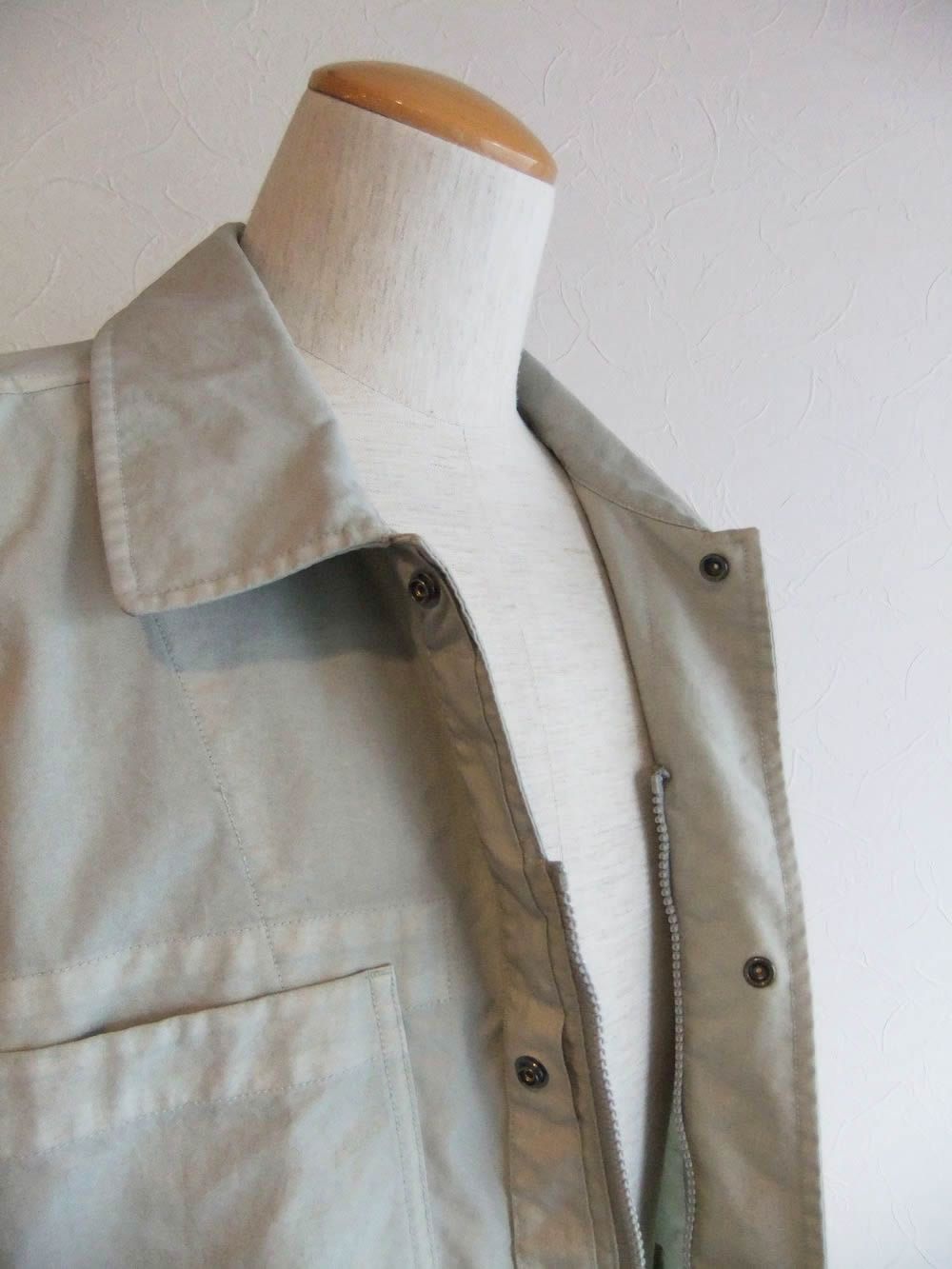 TAYLON P BUTTON LENS OVERSHIRT  (グレージュ)  オーバーシャツ ジャケット