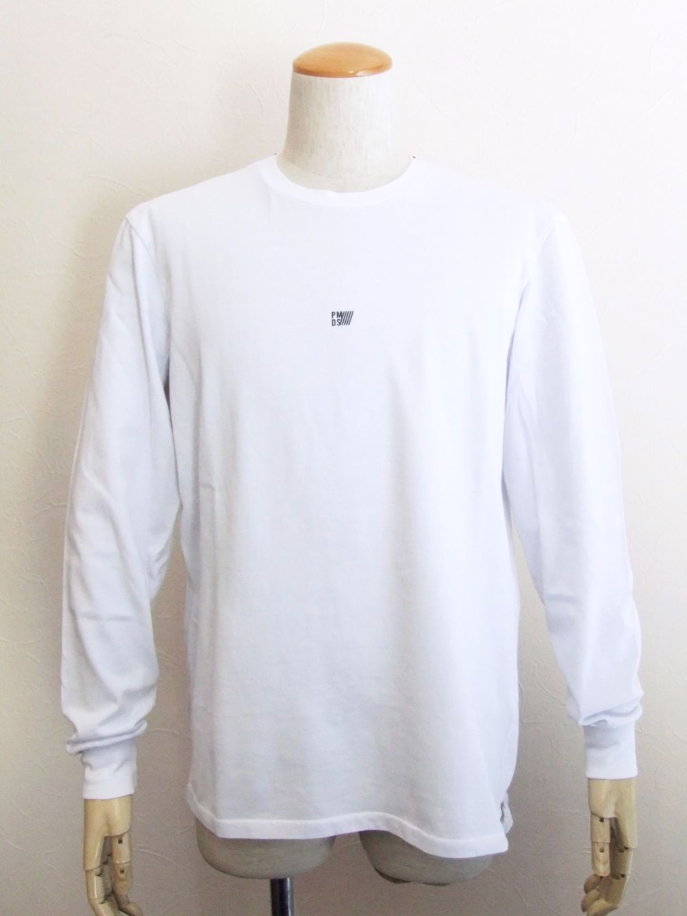 BOREA (ホワイト) ロゴ 長袖 Tシャツ