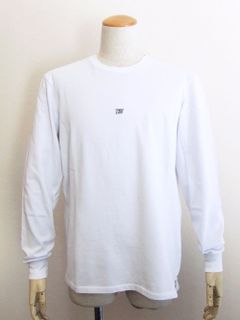 BOREA (ホワイト) ロゴ 長袖 Tシャツ
