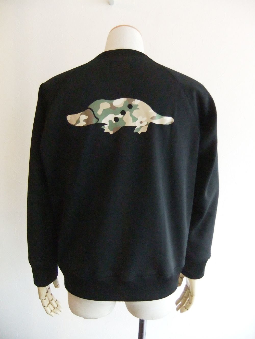 PANTHER SWEAT (ブラック) ロゴ裏起毛 スウェットシャツ  RSM-23206