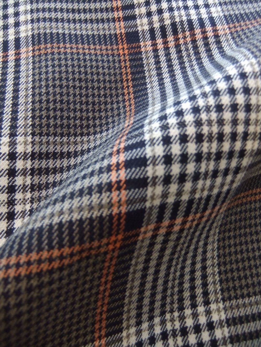 ツイル チェック ワイドパンツ  BB04-302