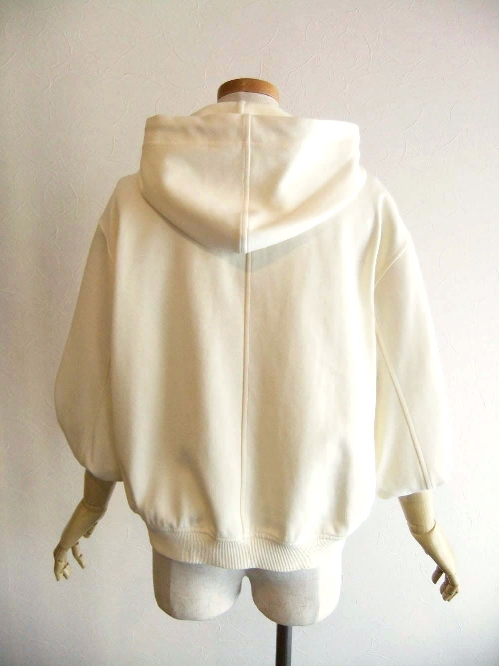 ボリューム スリーブ ZIP UP スウェット パーカー   616419