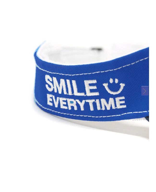 SMILE SUN VISOR  (ブルー) ロゴ入りサンバイザー  RSA-25009