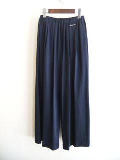 シルケット コットン ワイド イージー パンツ  (ネイビー)  MM2200