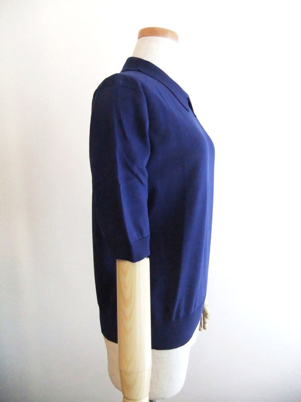 《LADIES》 S4617  30G コットン 半袖ニットポロシャツ