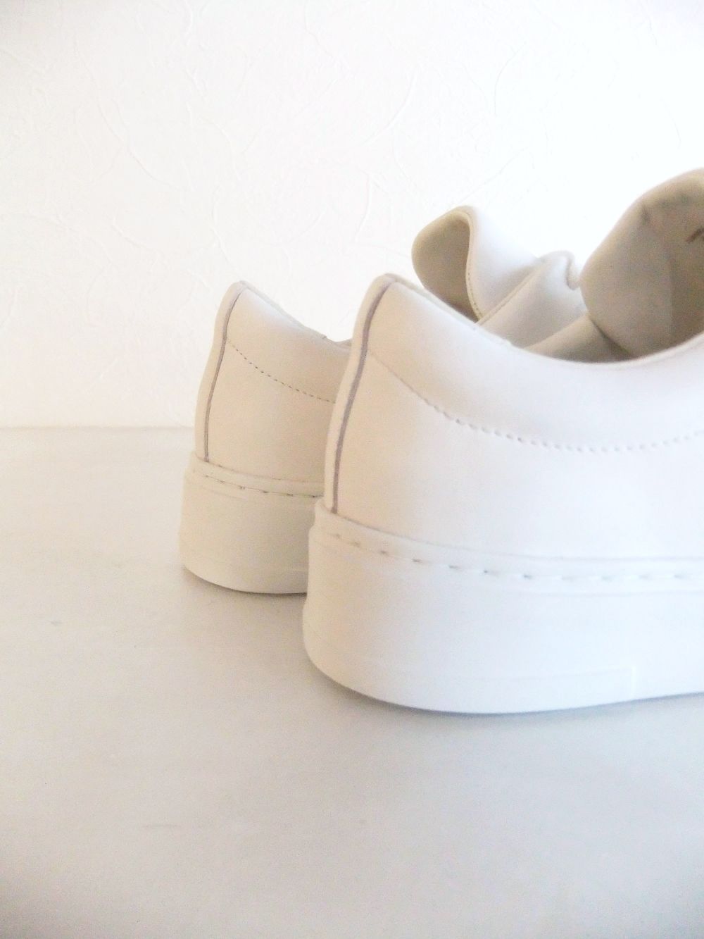 【MENS】 MINIMAI  RAW CUT (ホワイト)   レザースニーカー