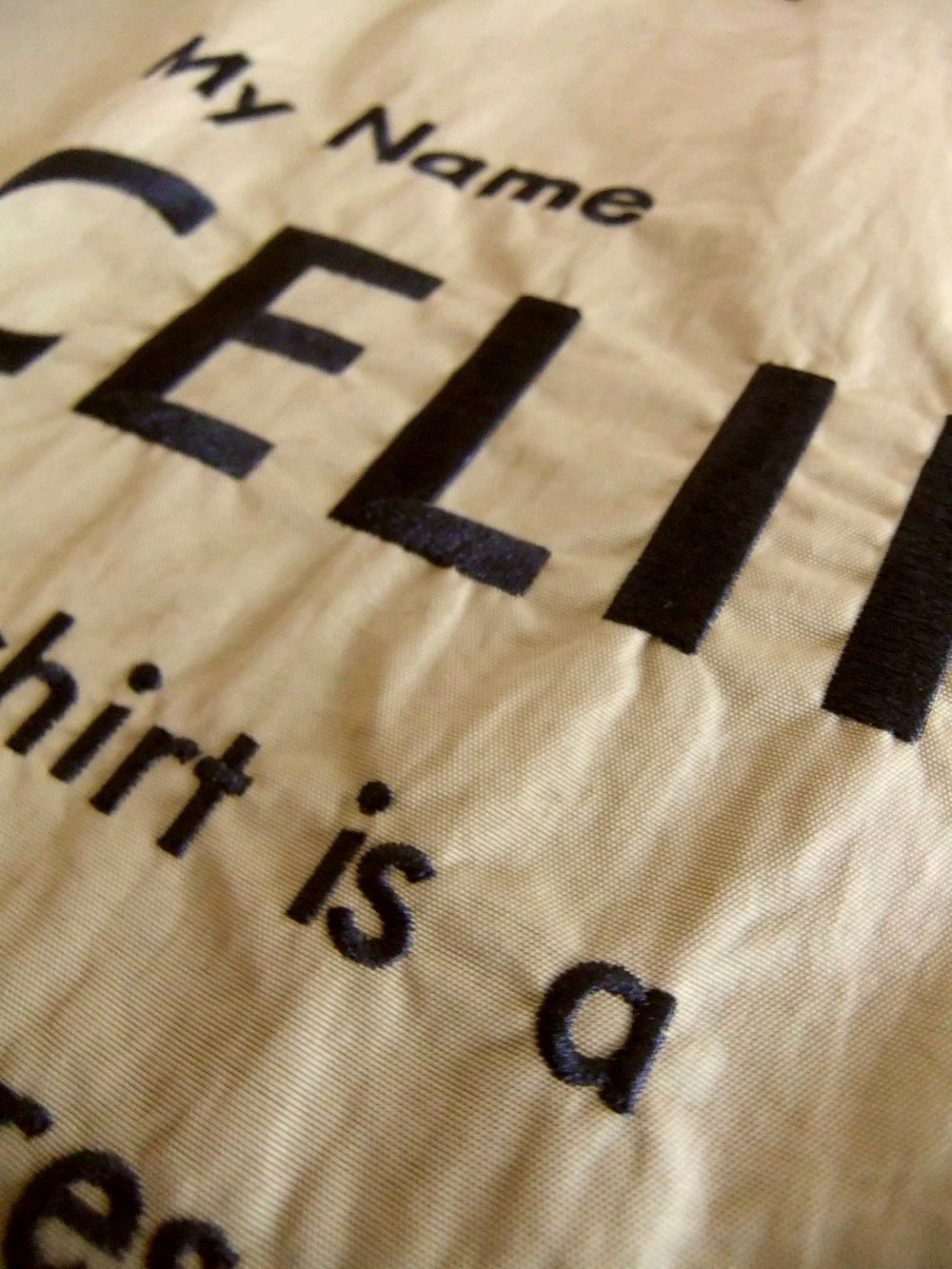 【MICALLE MICALLE Account】 HOMMAGE MY NAME CE TOTE BAG  (モカ) オマージュ トートバッグ   MAD102GDE