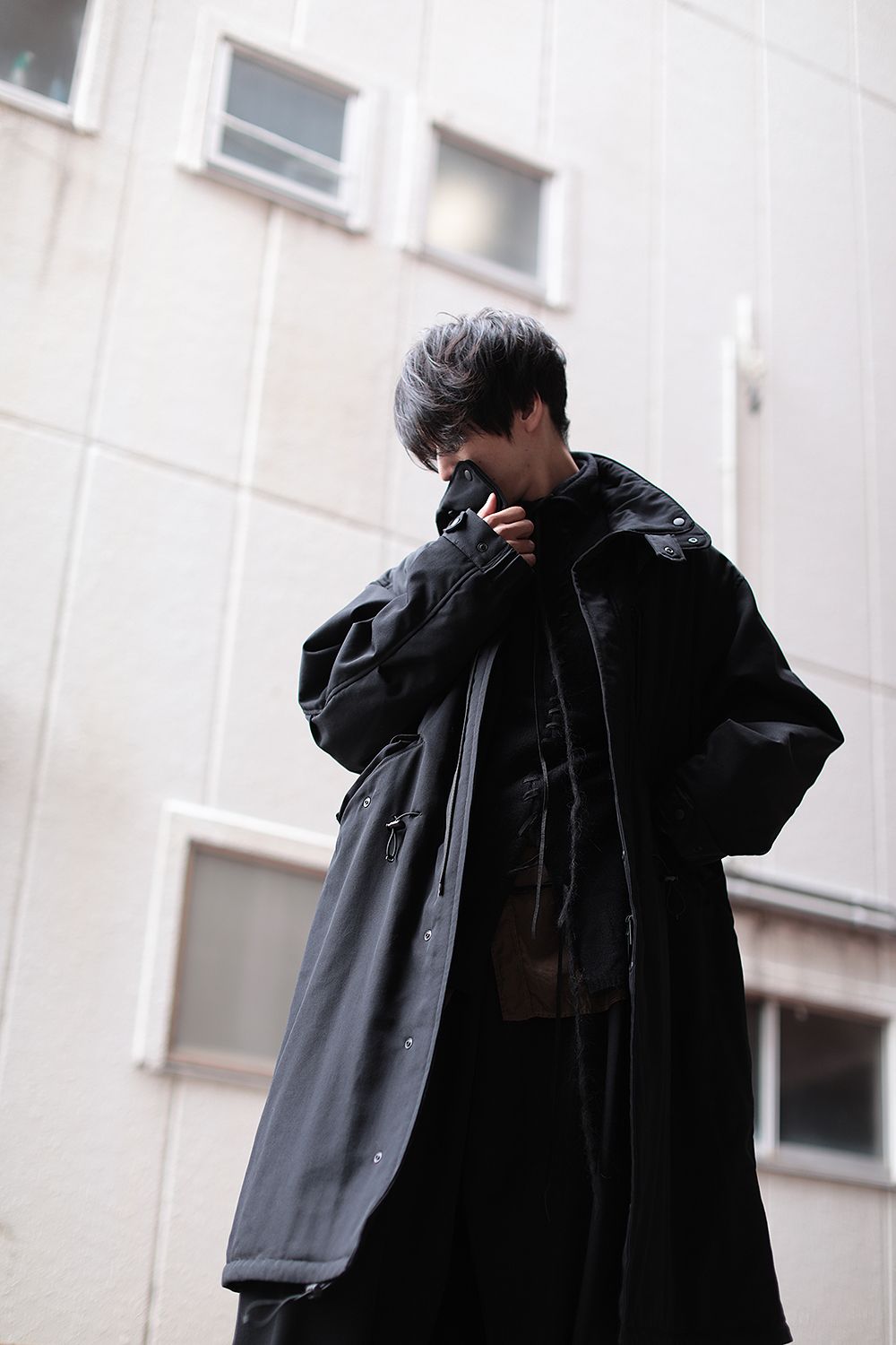 Yohji Yamamoto ウールギャバ ロングコート ヨウジヤマモト 1 smcint.com