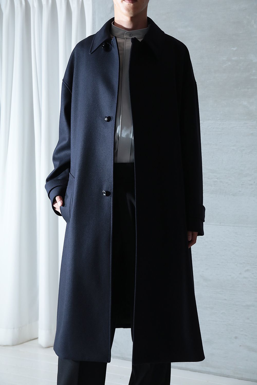 THE BAL COLLAR COAT(DARK NAVY) - 44(XS〜S)