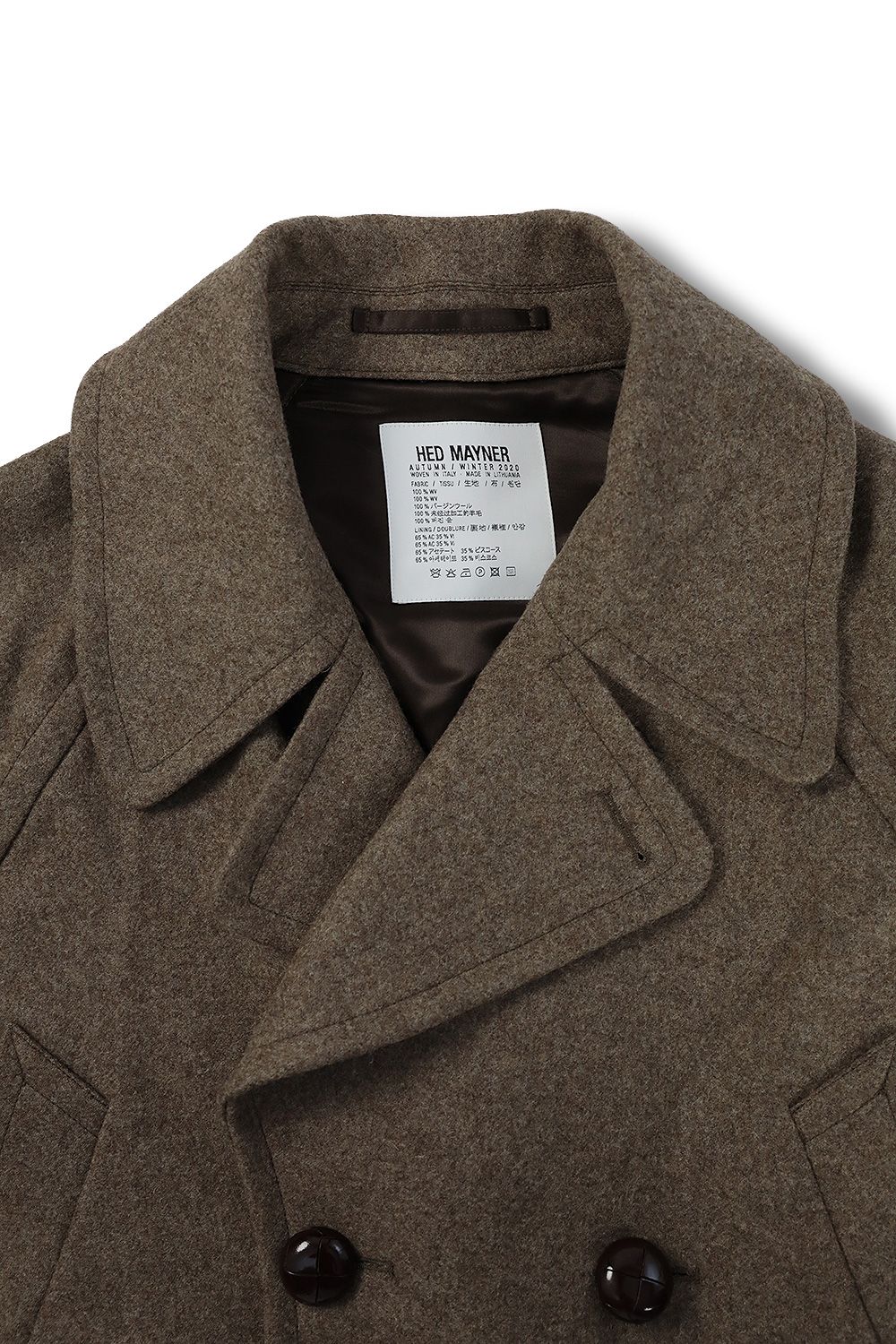 CROPPED PEA COAT(CEDAR BROWN) - S