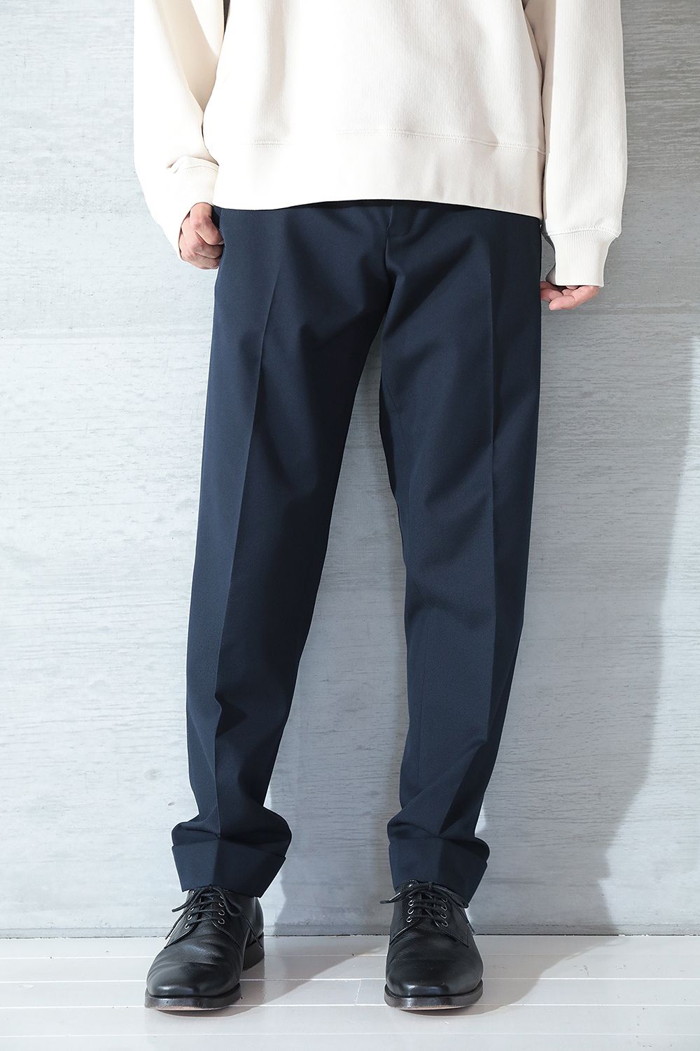 DRIES VAN NOTEN]22AW ウールワイドスラックス/バギーパンツ-