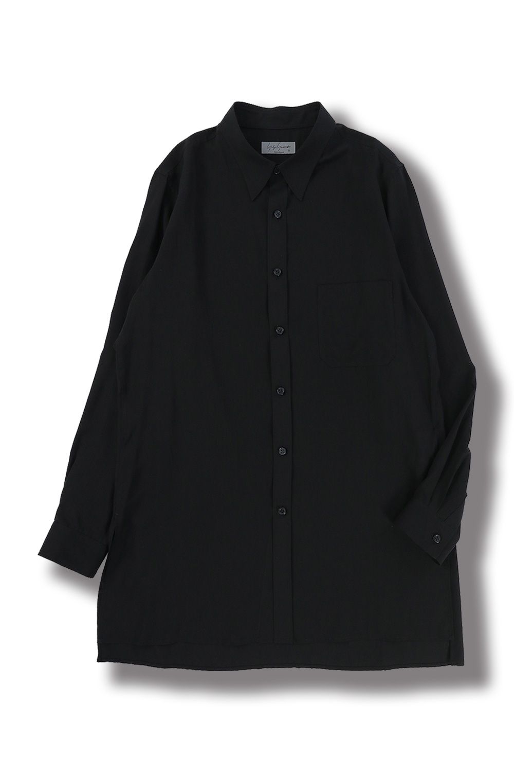 yohji yamamoto - 【yohji yamamoto】A-裾角シャツカラーB(BLACK