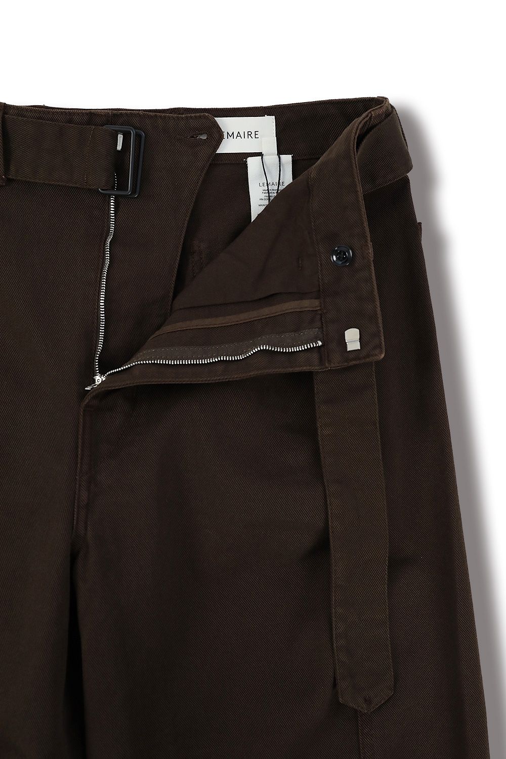 LEMAIRE - 【23AW/ラスト1点】TWISTED BELTED PANTS(ESPRESSO