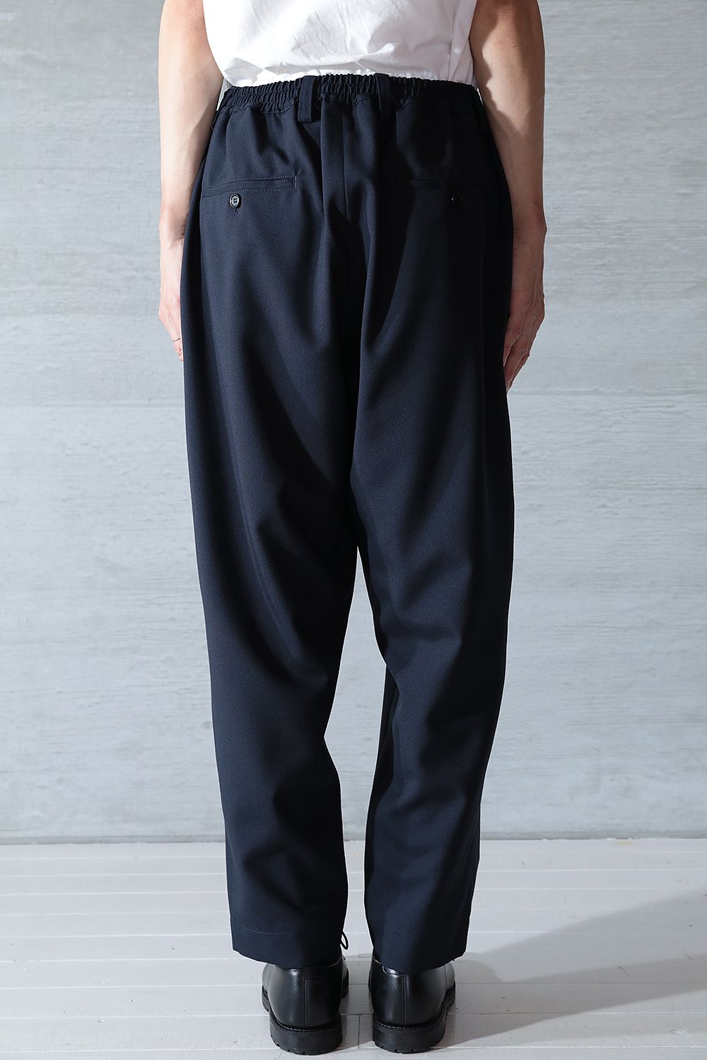 MARNI - 【23AW/ラスト1点】TROPICAL WOOL CROPPED PANTS(BLUBLACK