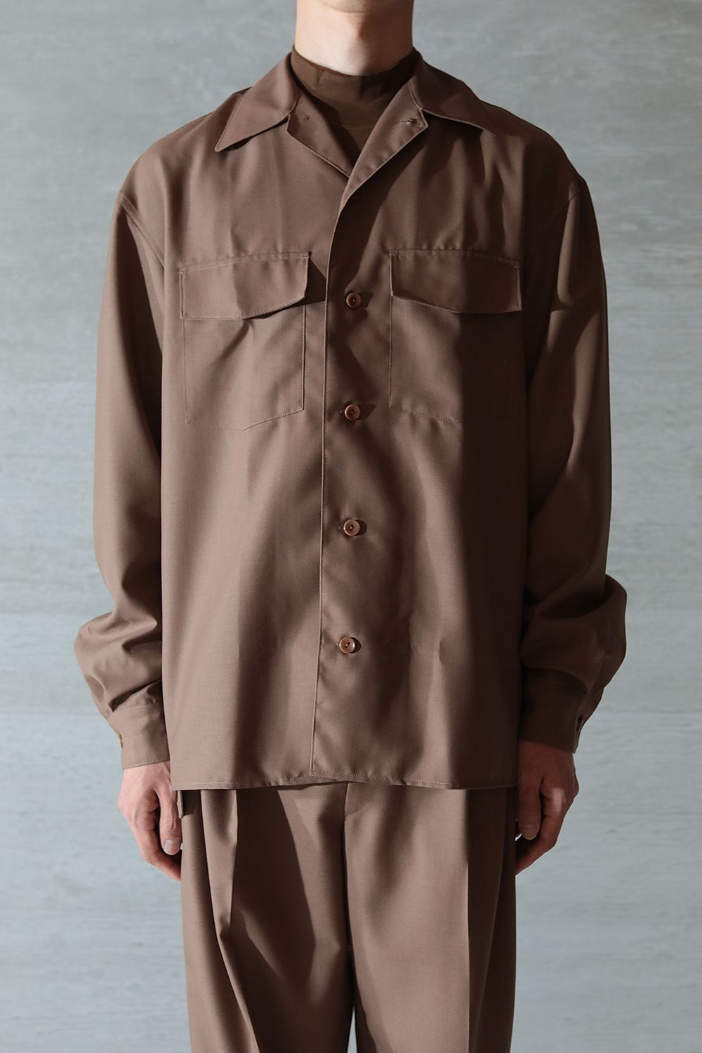 LEMAIRE 20SS CONVERTIBLE COLLAR SHIRT www.krzysztofbialy.com