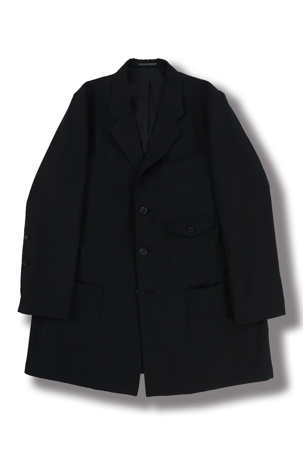 yohji yamamoto - 【yohji yamamoto】N-釦開きビッグJK(BLACK