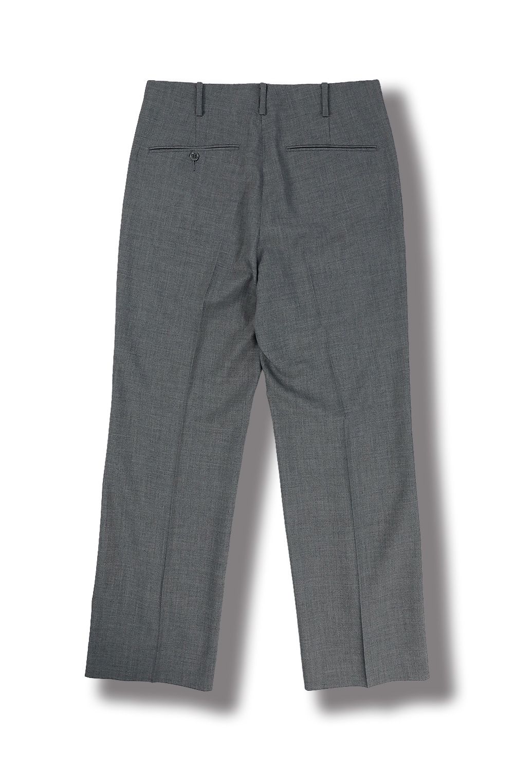 WEWILL - FLAT WAIST TROUSERS(GRAY) | Acacia ONLINESTORE