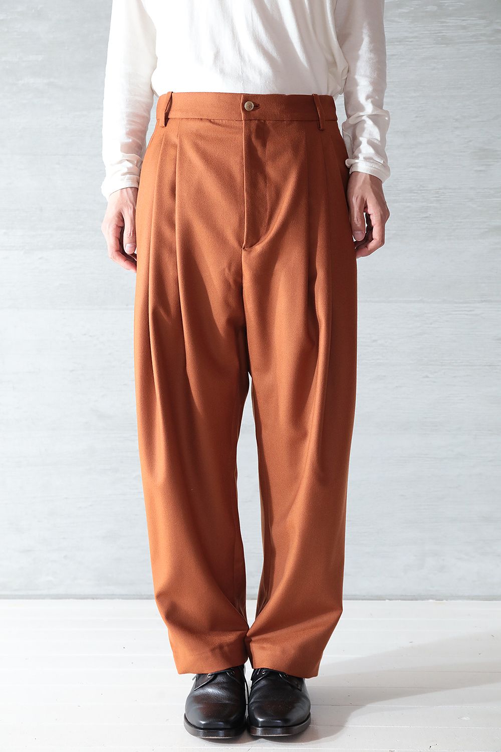 ヘドメイナー Hedmayner 21AW 6pleat pants-