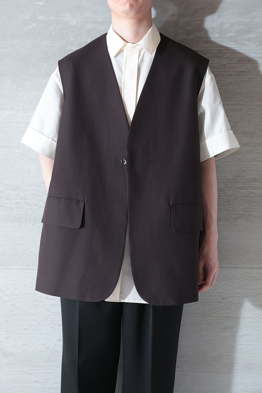 THE RERACS - RERACS BIG VEST(MAROON) | Acacia ONLINESTORE